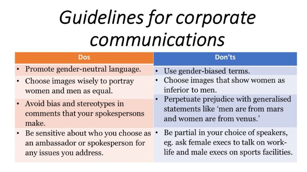 Dos and don'ts of corporate communications