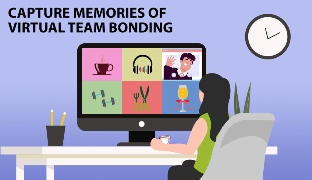 A virtual team bonding session