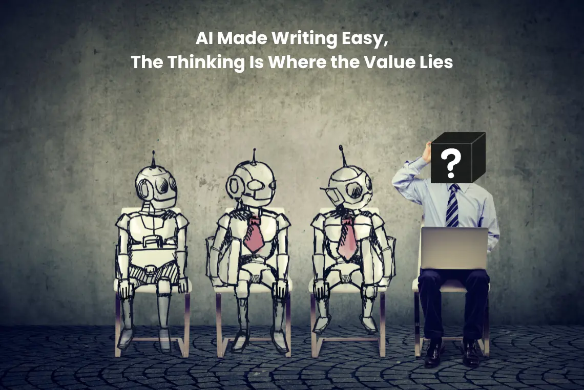 AI changes the value of writing - blog banner