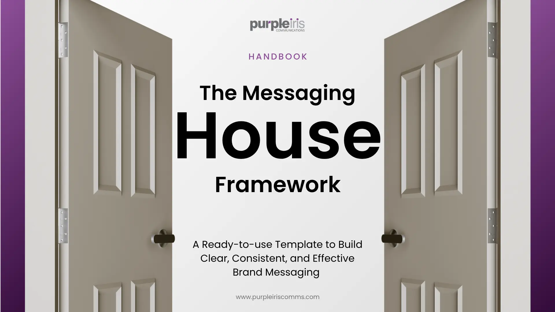 Cover image - the messaging house framework